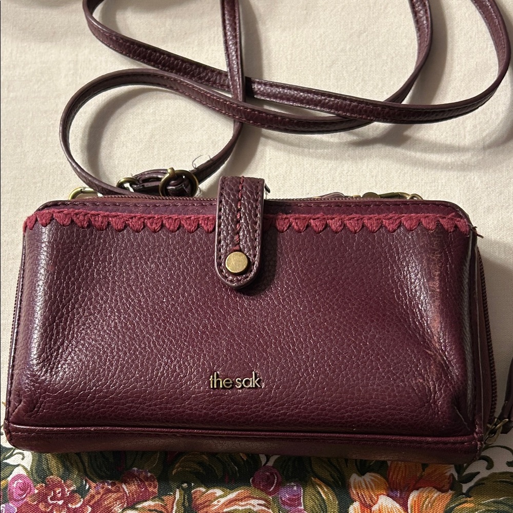 The Sak Plum Wristlet Clutch